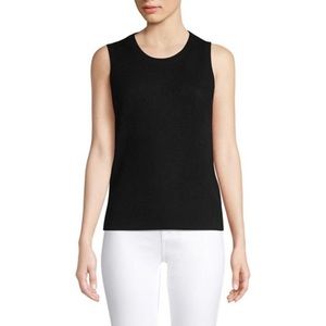Lord & Taylor Black Cashmere Tank Top